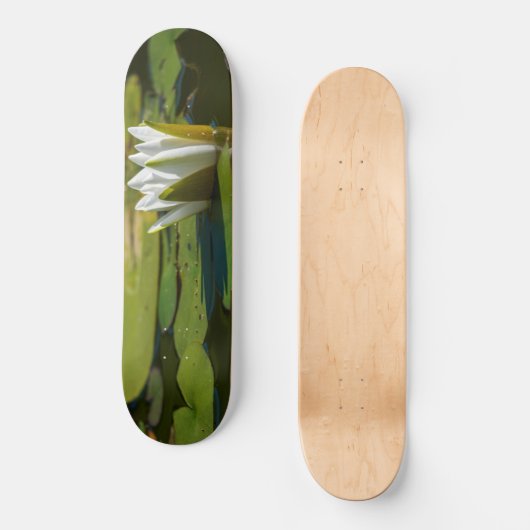 White Water Lily Persoonlijk Skateboard (Voorkant)