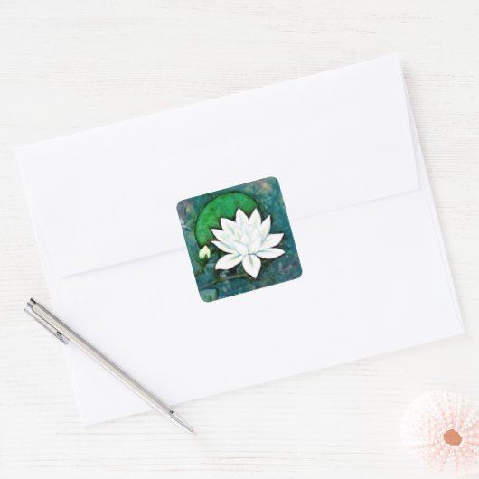 White Water Lily Stickers (Envelop)