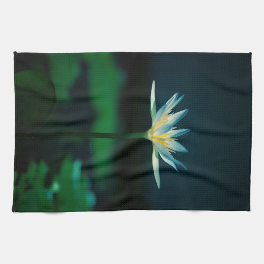 White Water Lily Theedoek (Horizontaal)