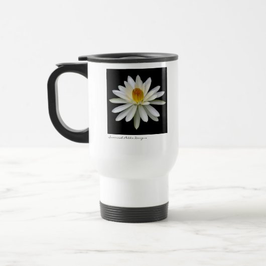 White Water Lily Travel Cup Reisbeker (Links)