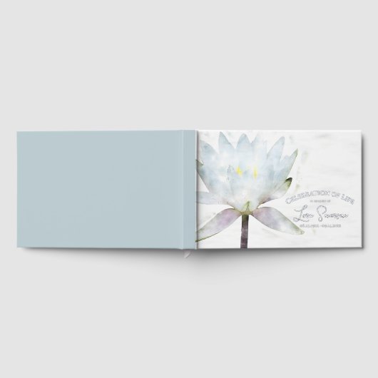 White Water Lily viering van het leven begrafenis Gastenboek (Volledig)