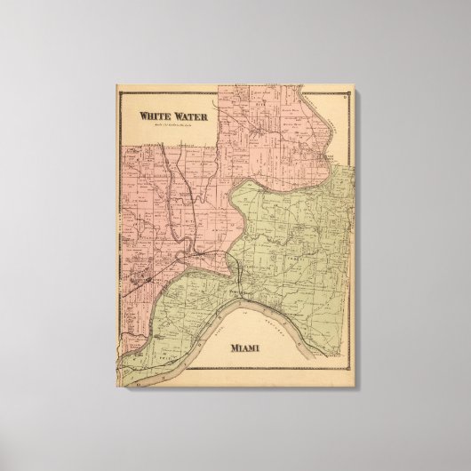 White Water, Miami Canvas Afdruk (Voorkant)