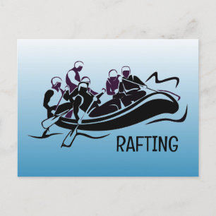 White Water Rafting Briefkaart