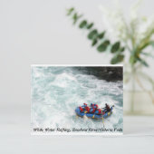 White Water Rafting Briefkaart (Staand voorkant)