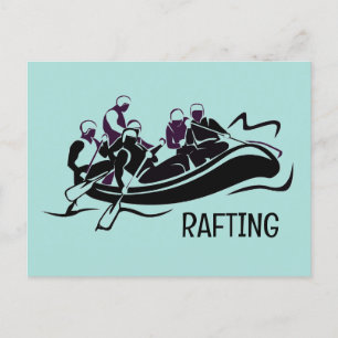 White Water Rafting Briefkaart