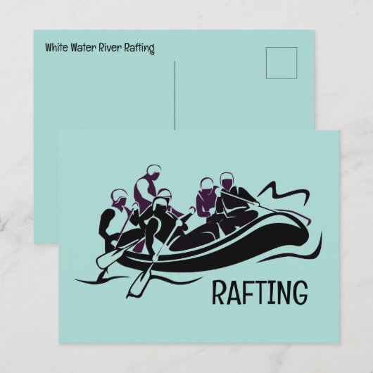 White Water Rafting Briefkaart (Voorkant / Achterkant)