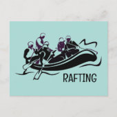 White Water Rafting Briefkaart (Voorkant)