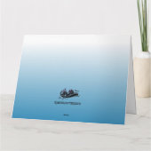 White Water Rafting Design Birthday Kaart (Achterkant)