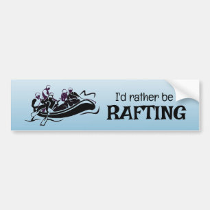 White Water Rafting Design Bumpersticker
