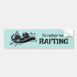 White Water Rafting Design Bumpersticker