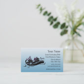 White Water Rafting Design Visitekaartje (Staand voorkant)