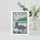 White Water Rafting - Glacier National Park, MT Briefkaart (Staand voorkant)