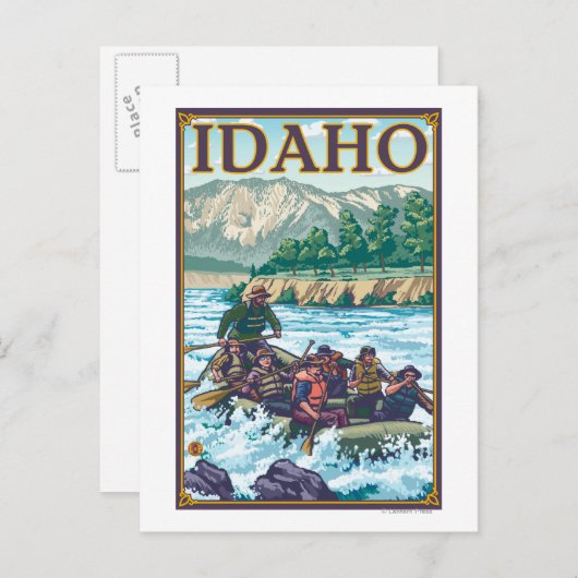 White Water Rafting - Idaho Briefkaart (Voorkant / Achterkant)
