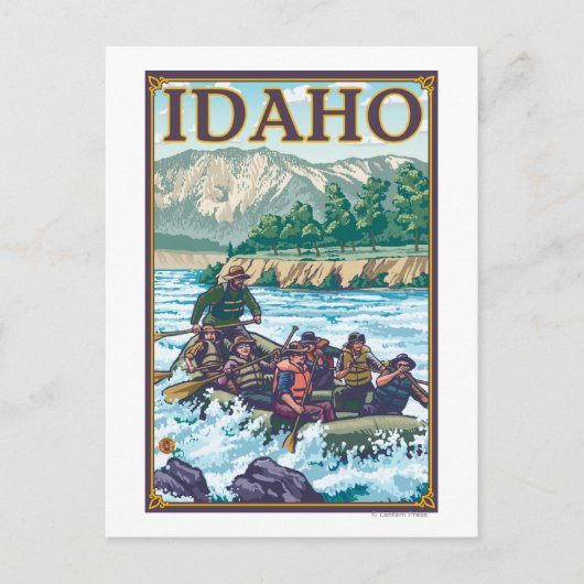 White Water Rafting - Idaho Briefkaart (Voorkant)