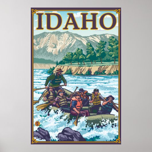 White Water Rafting - Idaho Poster (Voorkant)