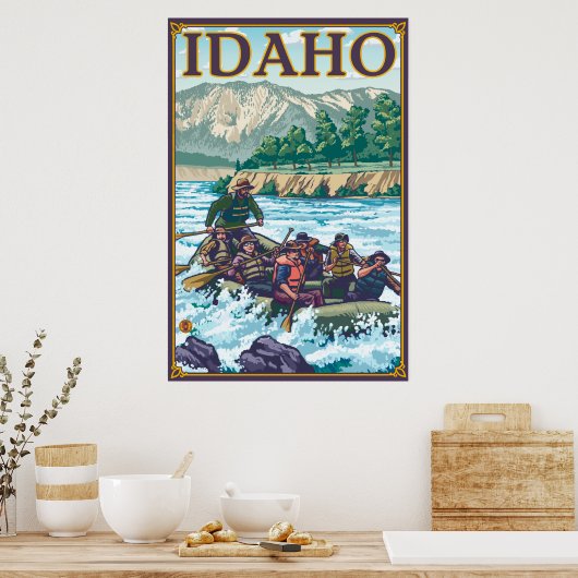 White Water Rafting - Idaho Poster (Keuken)