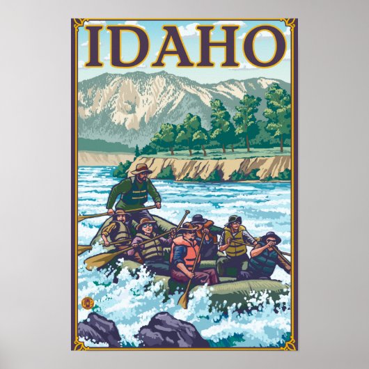 White Water Rafting - Idaho Poster (Voorkant)