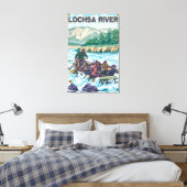 White Water Rafting - Lochsa River, Idaho Canvas Afdruk (Insitu (Slaapkamer))