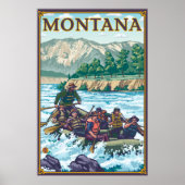 White Water Rafting - Montana Poster (Voorkant)