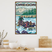 White Water Rafting - Oregon Poster (Keuken)