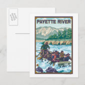 White Water Rafting - Payette River, Idaho Briefkaart (Voorkant / Achterkant)