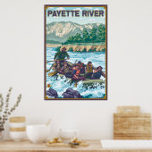 White Water Rafting - Payette River, Idaho Poster (Keuken)