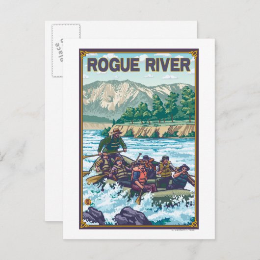 White Water Rafting - Rogue River, Oregon Briefkaart (Voorkant / Achterkant)