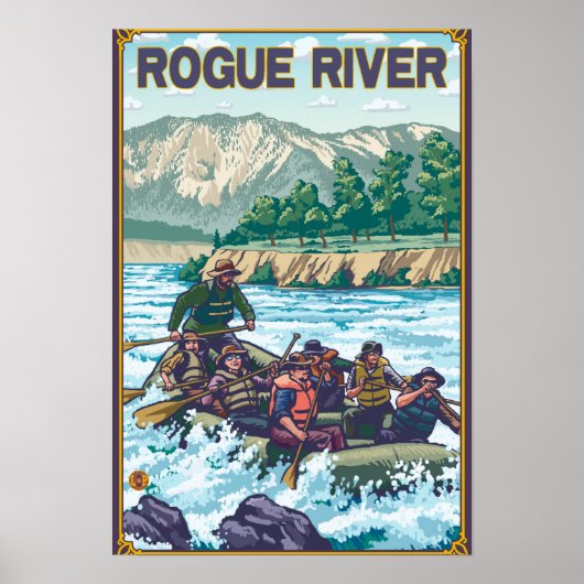 White Water Rafting - Rogue River, Oregon Poster (Voorkant)