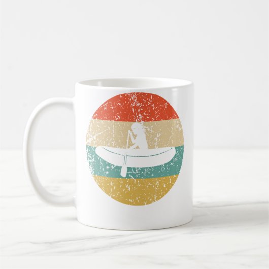 White Water Rafting Shirt - Vintage Retro Rafter Koffiemok (Links)