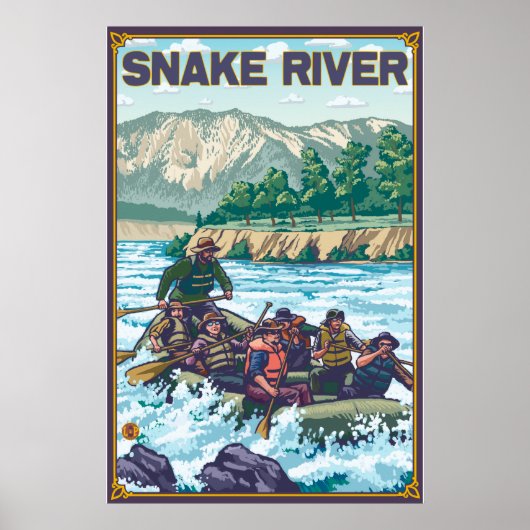 White Water Rafting - Snake River, Idaho Poster (Voorkant)