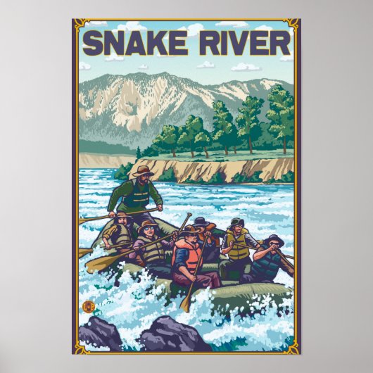 White Water Rafting - Snake River, Idaho Poster (Voorkant)