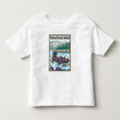 White Water Rafting - Wenatchee River, Washingto Kinder Shirts (Voorkant)