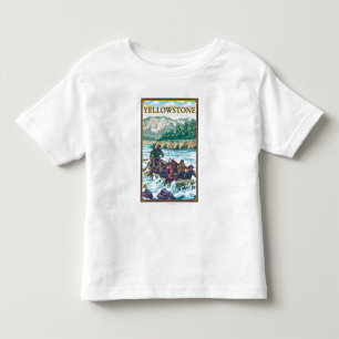 White Water Rafting - West Yellowstone, Montana Kinder Shirts