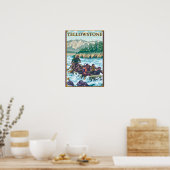 White Water Rafting - Yellowstone National Park Poster (Keuken)