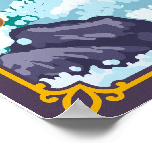 White Water Rafting - Yellowstone National Park Poster (Hoek)