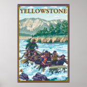 White Water Rafting - Yellowstone National Park Poster (Voorkant)
