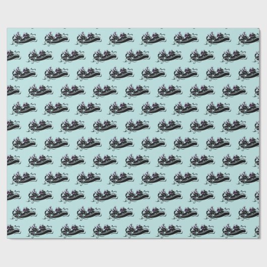 White Water River Rafting Cadeaupapier (Vlak)