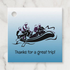 White Water River Rafting Design Favor Tags Bedankjes Labels