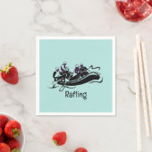 White Water River Rafting Design Paper Napkins Servet (Insitu)
