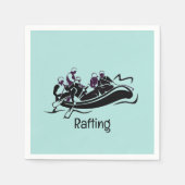 White Water River Rafting Design Paper Napkins Servet (Voorkant)