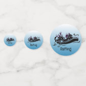 White Water River Rafting Design Table Confetti (Voorkanten)