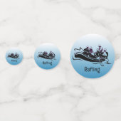 White Water River Rafting Design Table Confetti (Achterkanten)