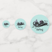 White Water River Rafting Design Table Confetti (Voorkanten)