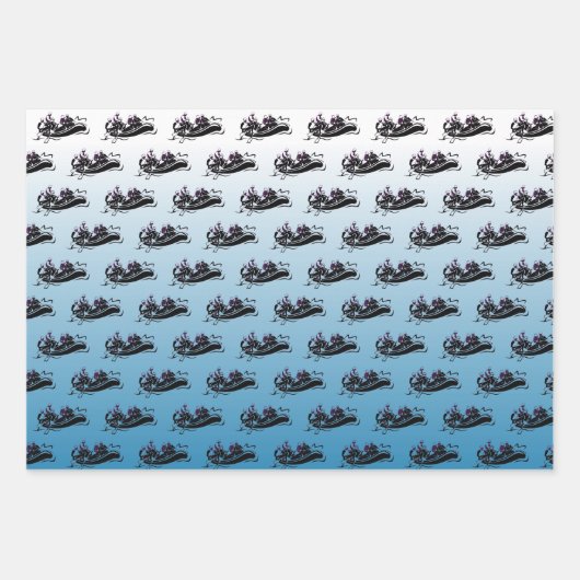 White Water River Rafting Inpakpapier Vel (Voorkant 2)