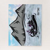 White Water River Rafting Jigzaag Puzzle Legpuzzel (Verticaal)