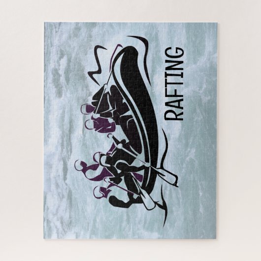 White Water River Rafting Jigzaag Puzzle Legpuzzel (Verticaal)