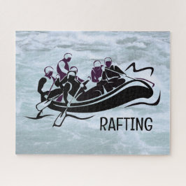 White Water River Rafting Jigzaag Puzzle Legpuzzel
