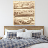 White Water, Saucelito ranches Canvas Afdruk (Insitu (Slaapkamer))