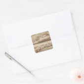 White Water, Saucelito ranches Vierkante Sticker (Envelop)