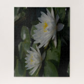 White Waterlilies Jigzaag Puzzle Legpuzzel (Verticaal)